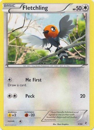 Fletchling (1/30) [XY: Trainer Kit 1 - Bisharp] | Chromatic Games