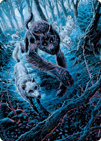 Untamed Pup Art Card [Innistrad: Midnight Hunt Art Series] | Chromatic Games