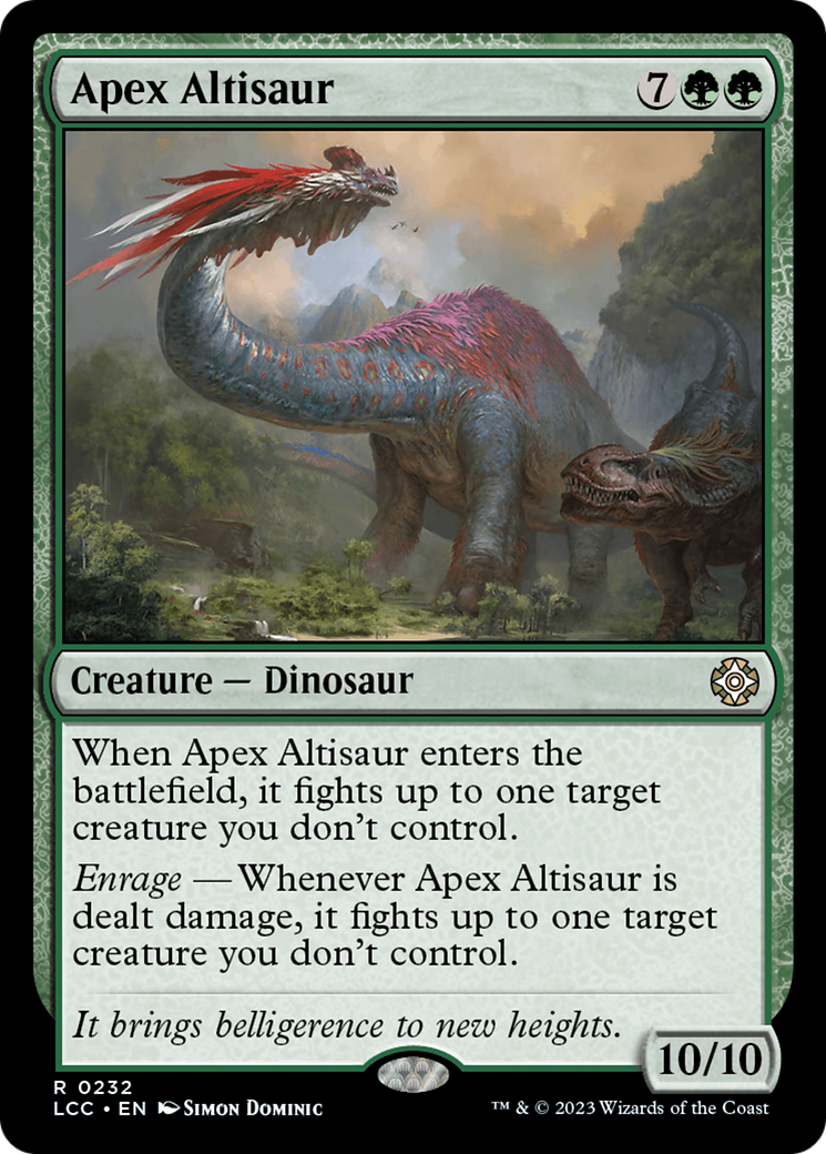 Apex Altisaur [The Lost Caverns of Ixalan Commander] | Chromatic Games