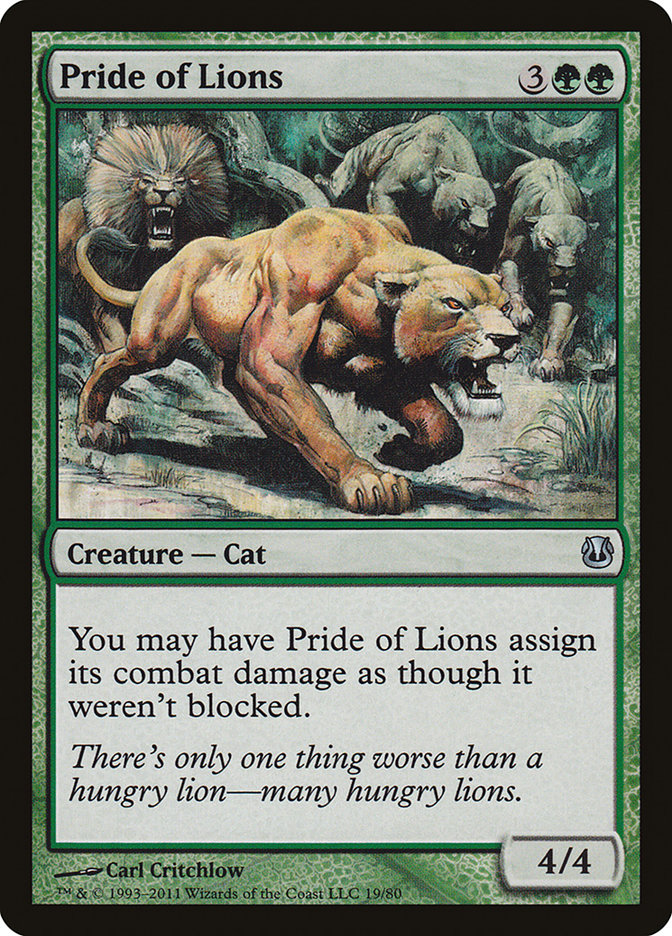 Pride of Lions [Duel Decks: Ajani vs. Nicol Bolas] | Chromatic Games