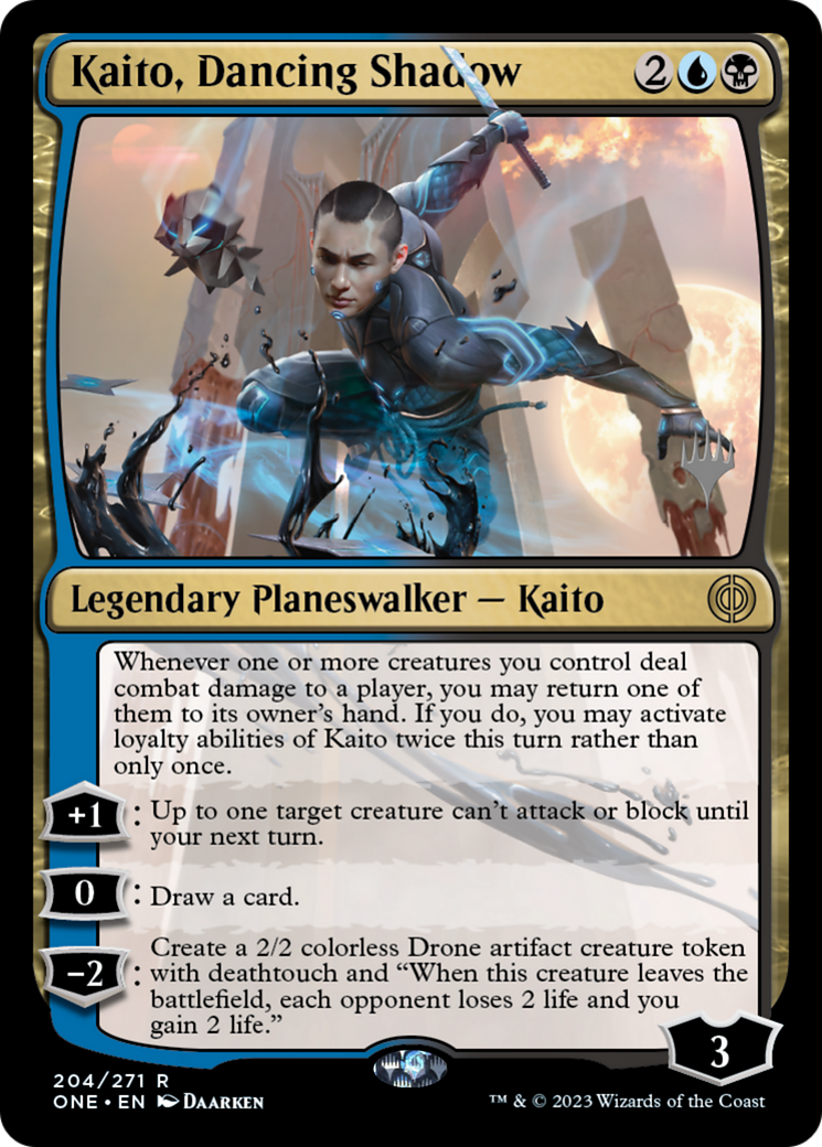 Kaito, Dancing Shadow (Promo Pack) [Phyrexia: All Will Be One Promos] | Chromatic Games