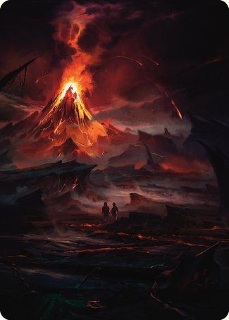 Valley of Gorgoroth Art Card [The Lord of the Rings: Tales of Middle-earth Art Series] | Chromatic Games