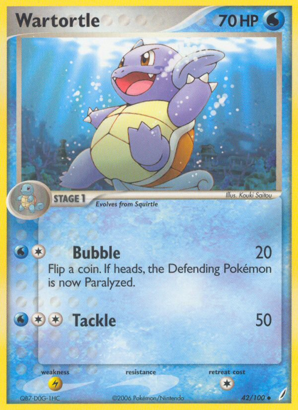 Wartortle (42/100) [EX: Crystal Guardians] | Chromatic Games