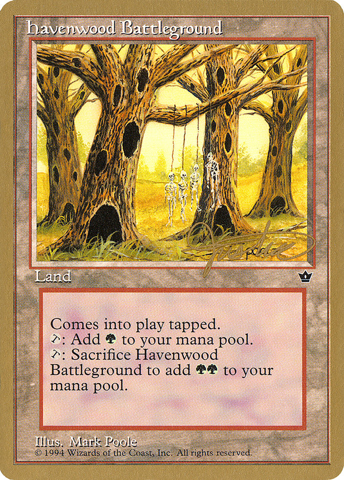 Havenwood Battleground (Mark Justice) [Pro Tour Collector Set] | Chromatic Games