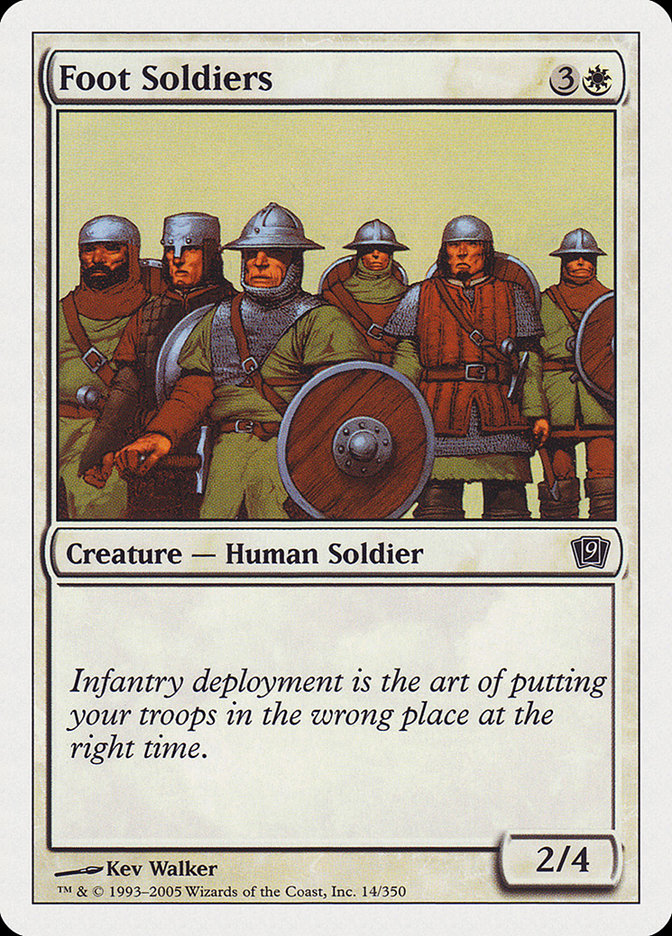 Foot Soldiers [Ninth Edition] | Chromatic Games