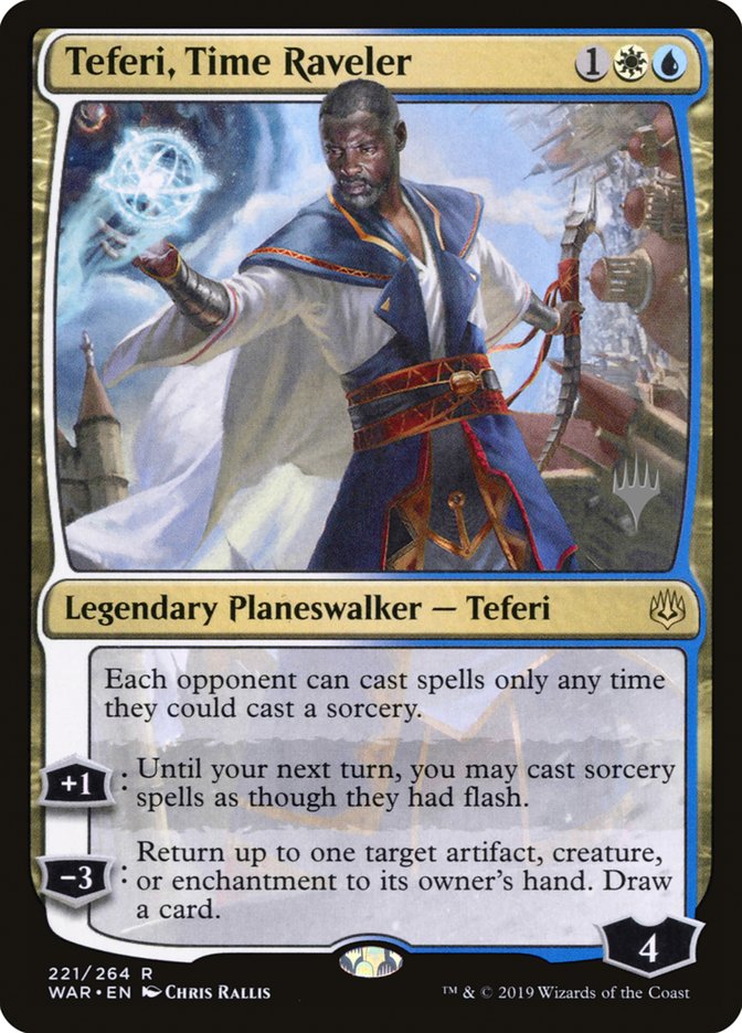 Teferi, Time Raveler (Promo Pack) [War of the Spark Promos] | Chromatic Games