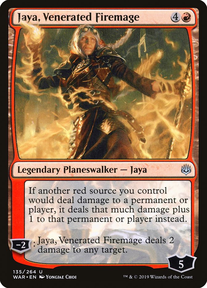 Jaya, Venerated Firemage [War of the Spark] | Chromatic Games