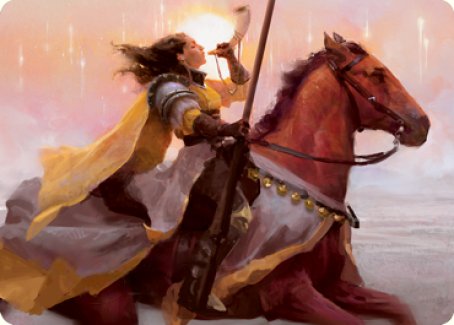 Sunrise Cavalier Art Card [Innistrad: Midnight Hunt Art Series] | Chromatic Games