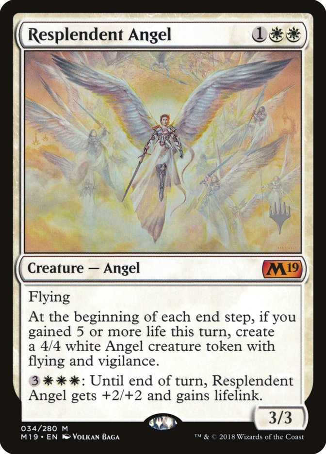 Resplendent Angel (Promo Pack) [Core Set 2019 Promos] | Chromatic Games