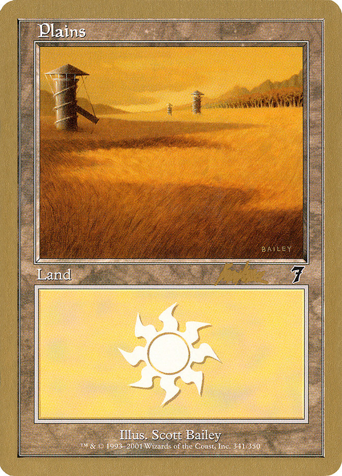 Plains (bk341) (Brian Kibler) [World Championship Decks 2002] | Chromatic Games