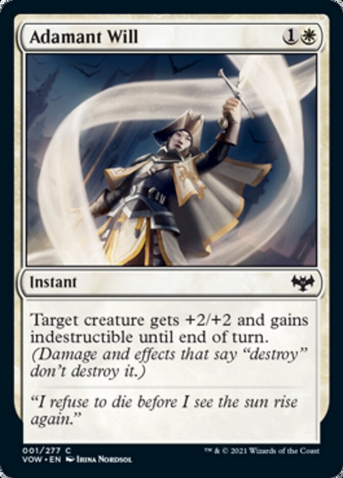 Adamant Will [Innistrad: Crimson Vow] | Chromatic Games