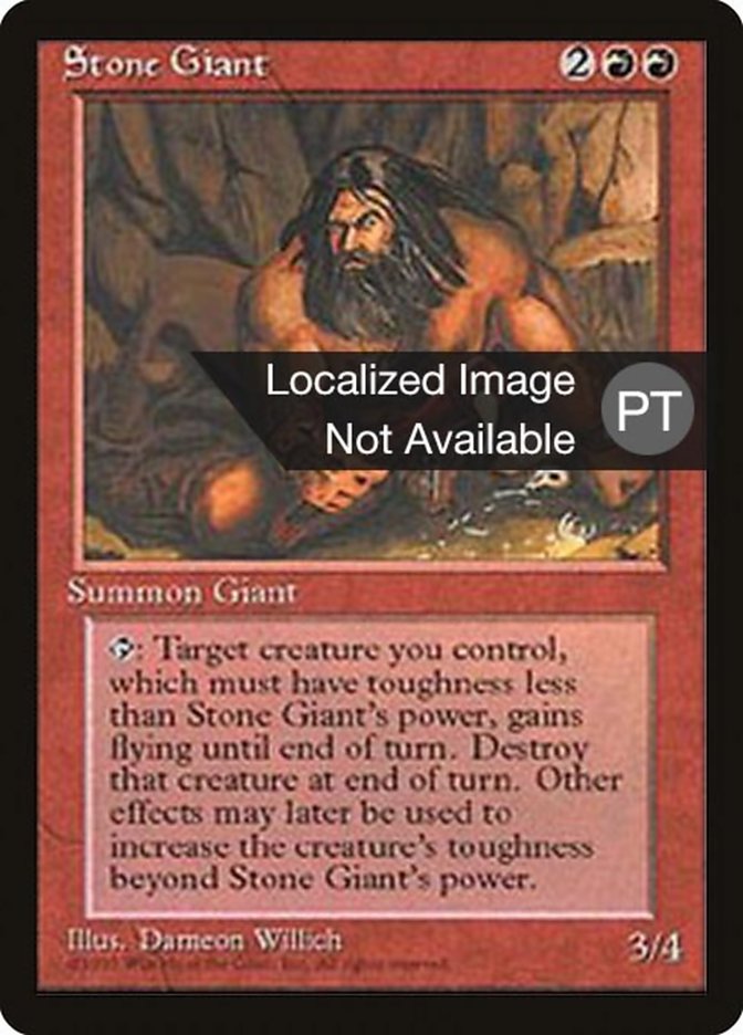 Stone Giant [Fourth Edition (Foreign Black Border)] | Chromatic Games