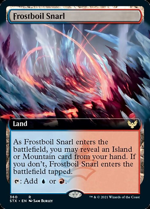 Frostboil Snarl (Extended Art) [Strixhaven: School of Mages] | Chromatic Games