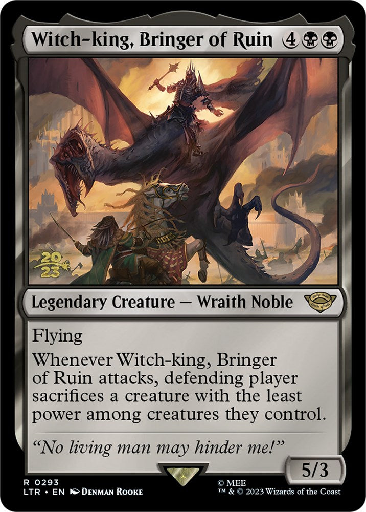 Witch-king, Bringer of Ruin [The Lord of the Rings: Tales of Middle-Earth Prerelease Promos] | Chromatic Games