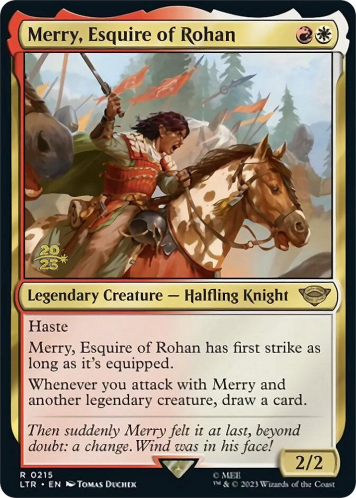 Merry, Esquire of Rohan [The Lord of the Rings: Tales of Middle-Earth Prerelease Promos] | Chromatic Games