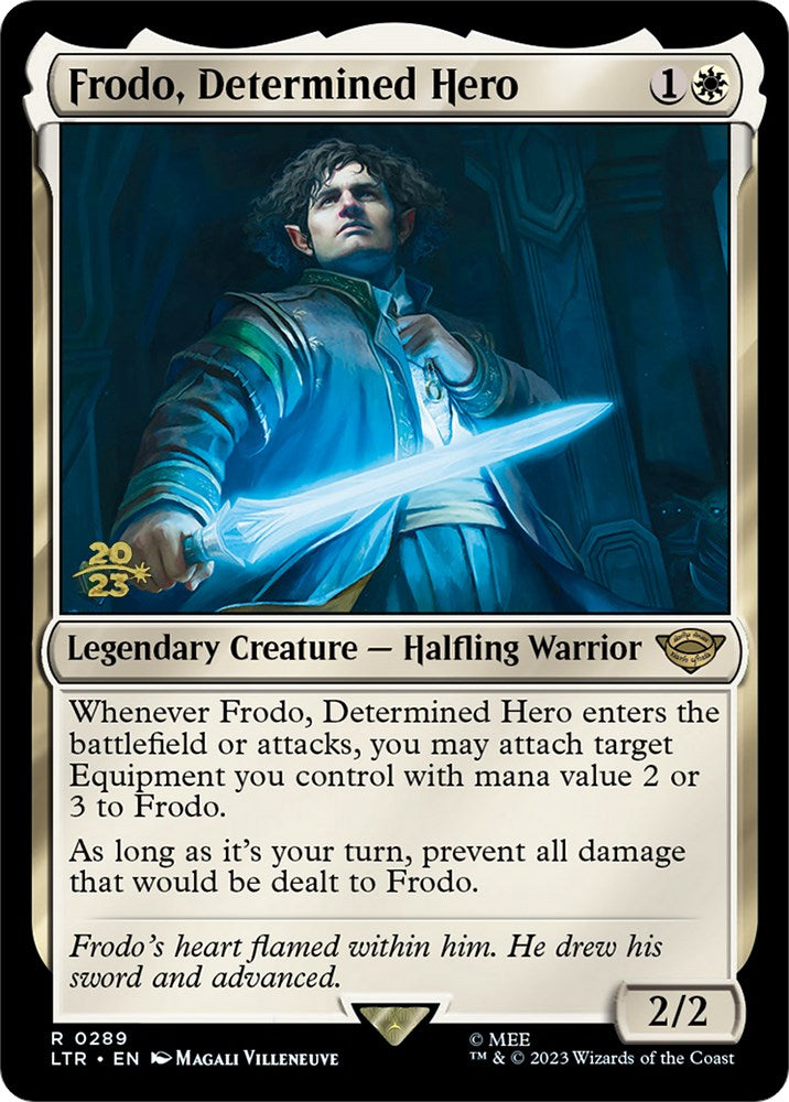 Frodo, Determined Hero [The Lord of the Rings: Tales of Middle-Earth Prerelease Promos] | Chromatic Games