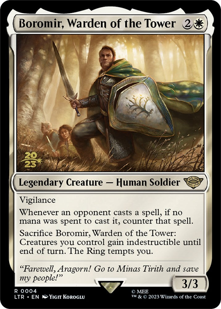 Boromir, Warden of the Tower [The Lord of the Rings: Tales of Middle-Earth Prerelease Promos] | Chromatic Games