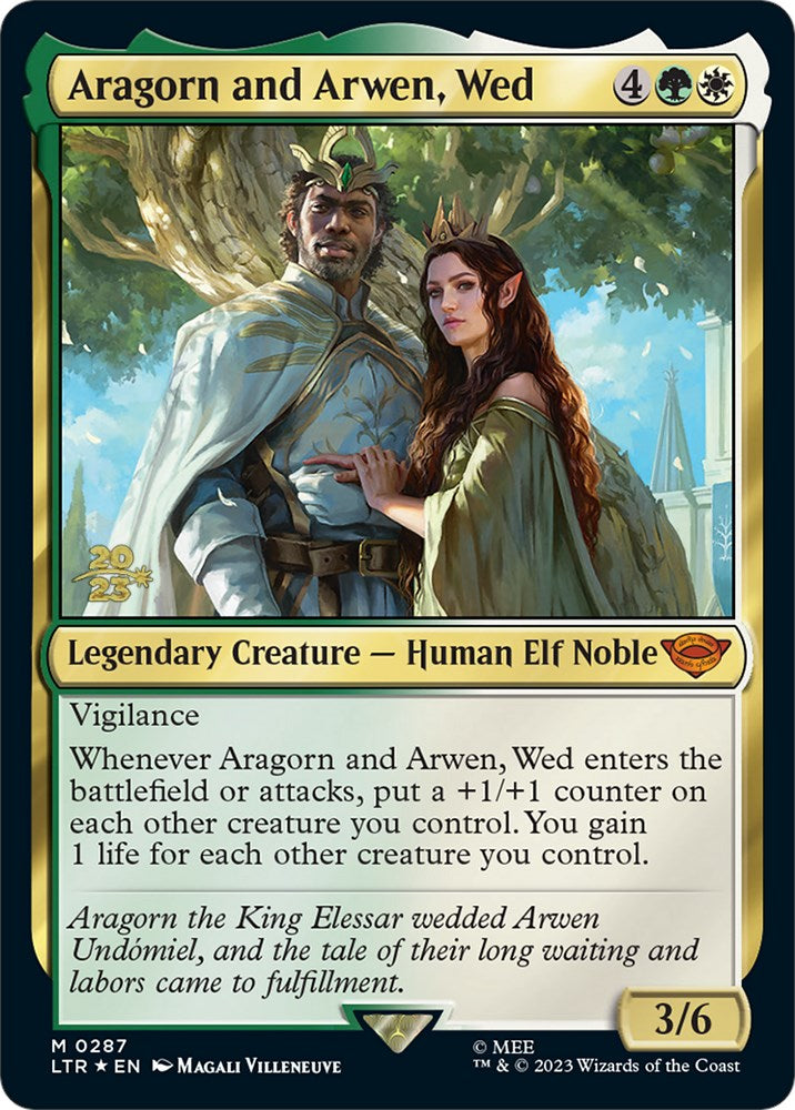 Aragorn and Arwen, Wed [The Lord of the Rings: Tales of Middle-Earth Prerelease Promos] | Chromatic Games