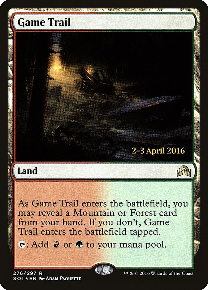 Game Trail [Shadows over Innistrad Prerelease Promos] | Chromatic Games