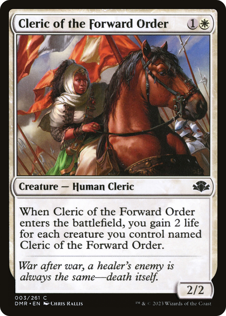 Cleric of the Forward Order [Dominaria Remastered] | Chromatic Games