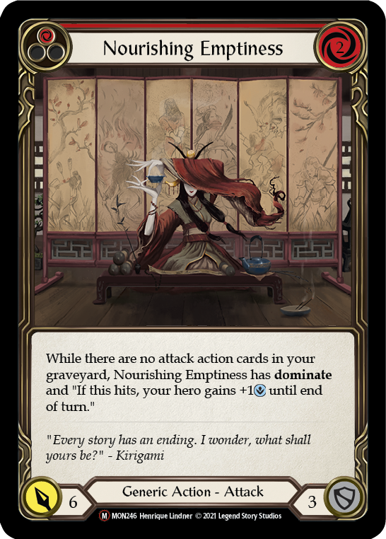 Nourishing Emptiness [U-MON246-RF] (Monarch Unlimited)  Unlimited Rainbow Foil | Chromatic Games