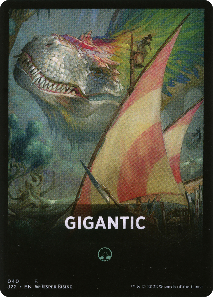 Gigantic Theme Card [Jumpstart 2022 Front Cards] | Chromatic Games