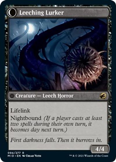 Curse of Leeches // Leeching Lurker [Innistrad: Midnight Hunt] | Chromatic Games