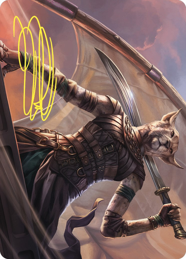 Mirri, Weatherlight Duelist Art Card (Gold-Stamped Signature) [Commander Masters Art Series] | Chromatic Games