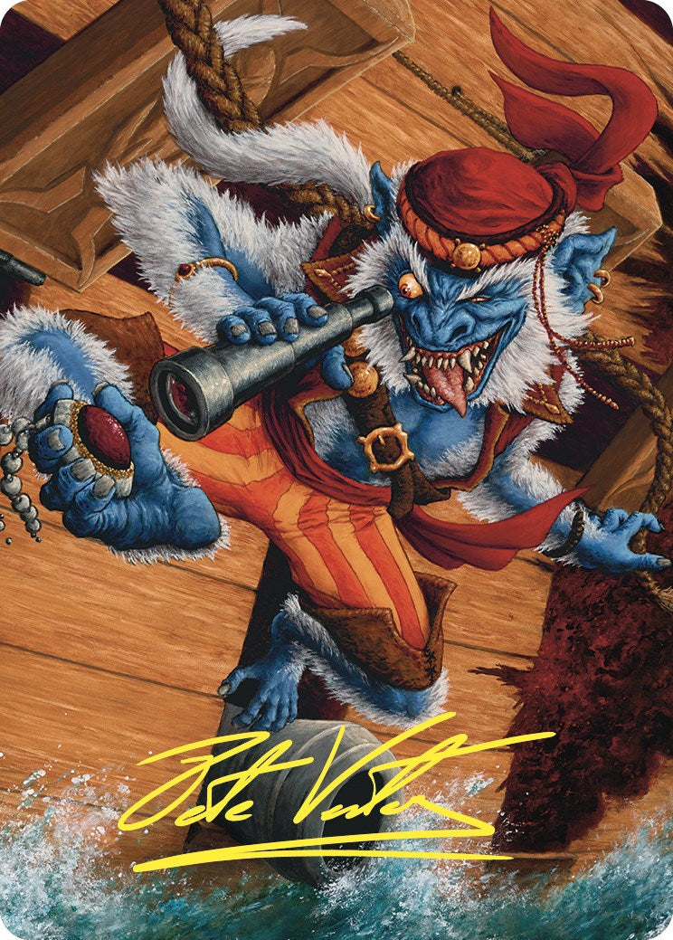 Treasure Nabber Art Card (Gold-Stamped Signature) [Commander Masters Art Series] | Chromatic Games