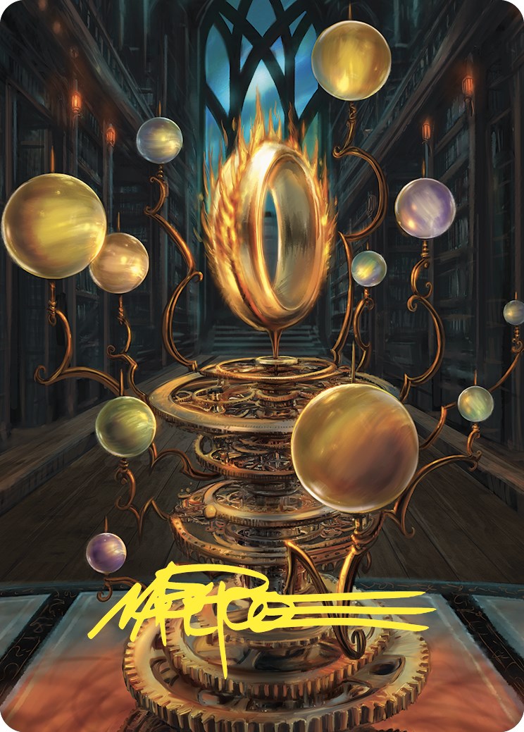 Sol Ring Art Card (Gold-Stamped Signature) [Commander Masters Art Series] | Chromatic Games
