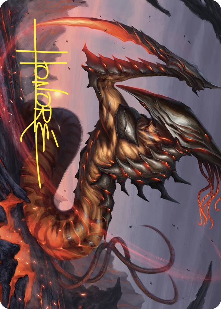 Blade Sliver Art Card (Gold-Stamped Signature) [Commander Masters Art Series] | Chromatic Games