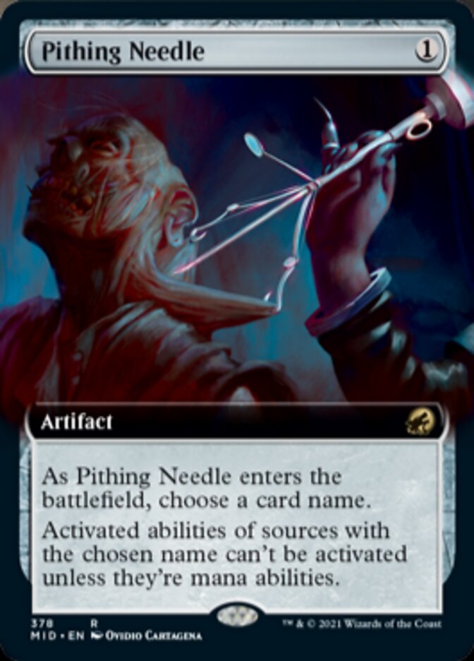 Pithing Needle (Extended Art) [Innistrad: Midnight Hunt] | Chromatic Games