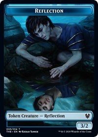 Reflection // Satyr Double-Sided Token [Theros Beyond Death Tokens] | Chromatic Games