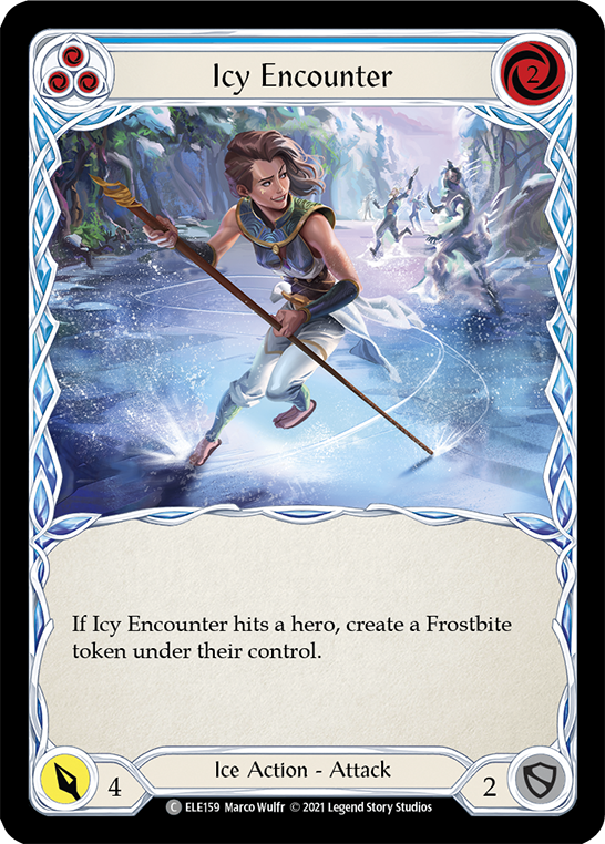 Icy Encounter (Blue) [ELE159] (Tales of Aria)  1st Edition Normal | Chromatic Games