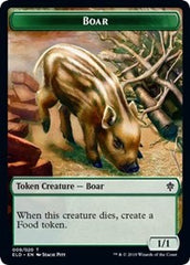 Boar // Food (17) Double-Sided Token [Throne of Eldraine Tokens] | Chromatic Games