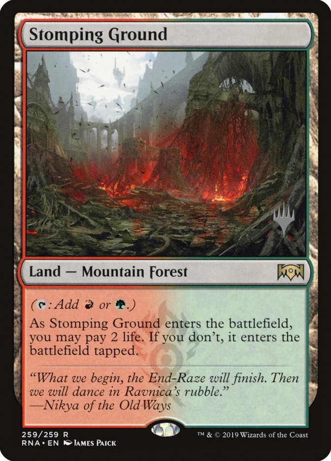 Stomping Ground (Promo Pack) [Ravnica Allegiance Promos] | Chromatic Games