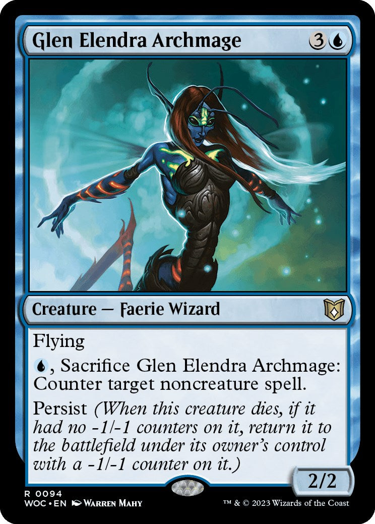 Glen Elendra Archmage [Wilds of Eldraine Commander] | Chromatic Games