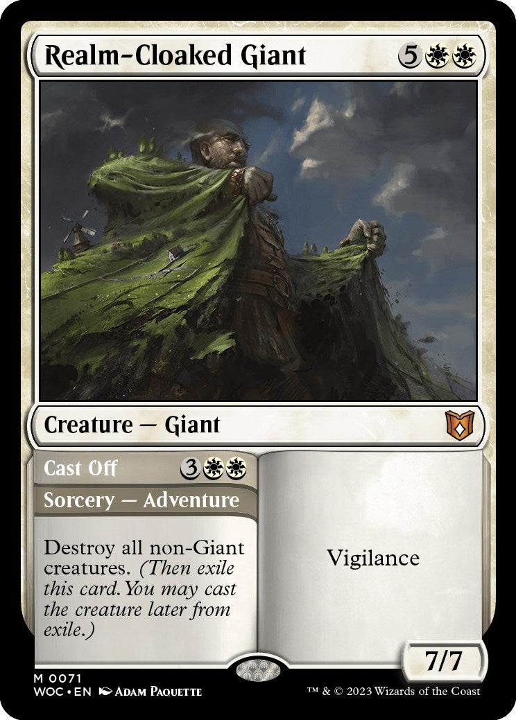 Realm-Cloaked Giant // Cast Off [Wilds of Eldraine Commander] | Chromatic Games