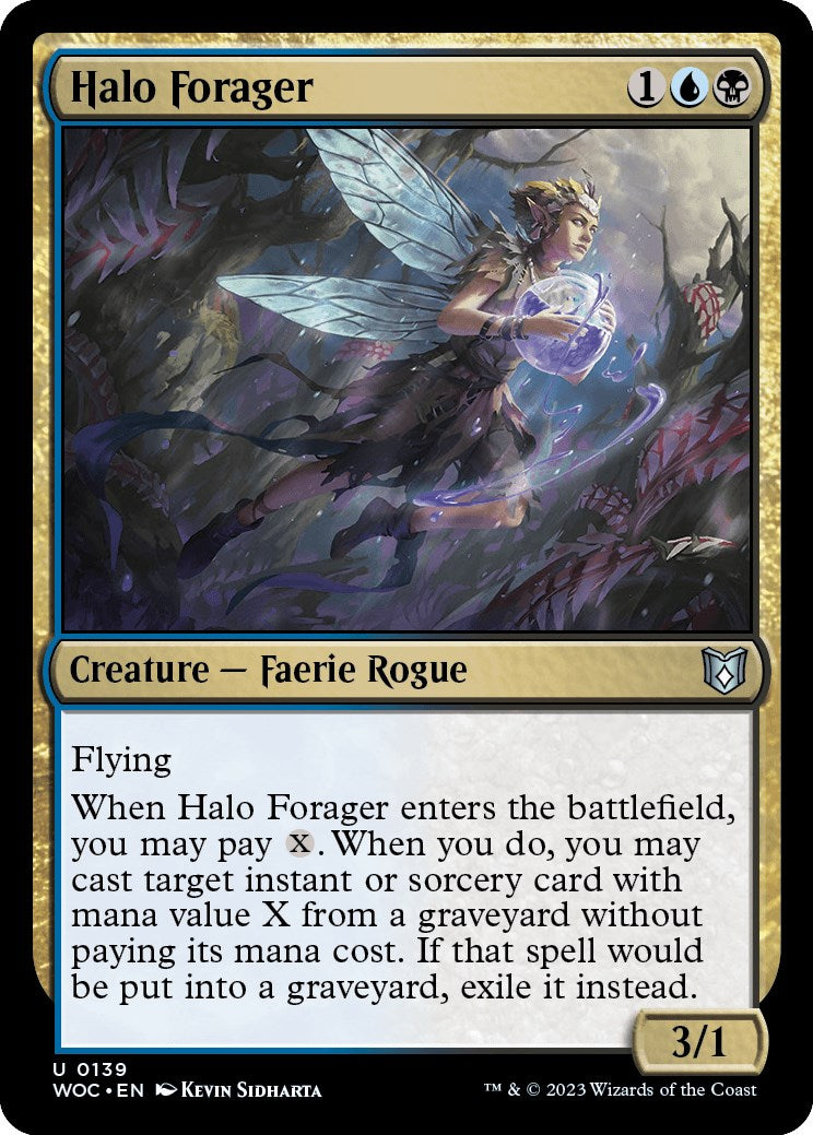 Halo Forager [Wilds of Eldraine Commander] | Chromatic Games