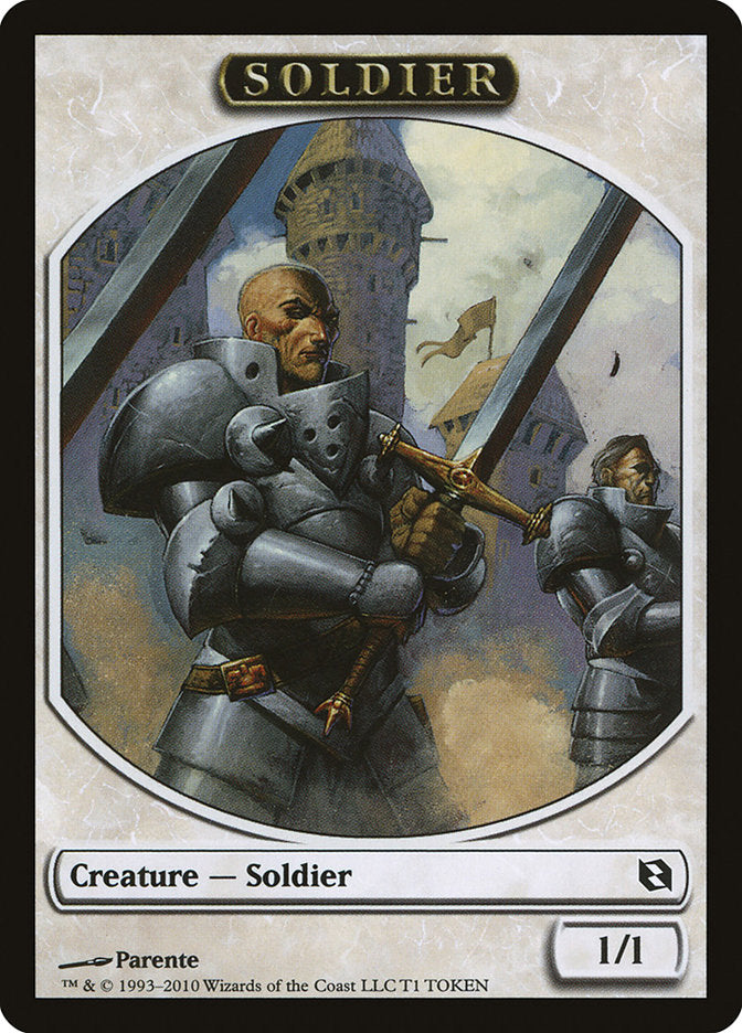 Soldier Token [Duel Decks: Elspeth vs. Tezzeret Tokens] | Chromatic Games