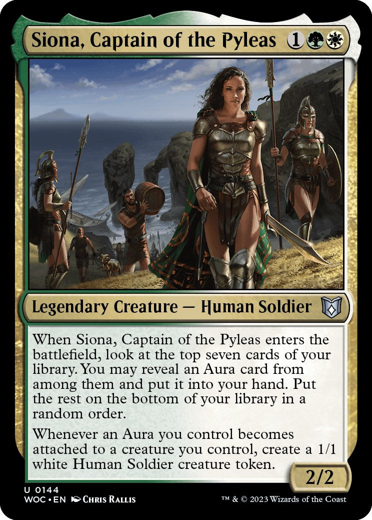 Siona, Captain of the Pyleas [Wilds of Eldraine Commander] | Chromatic Games