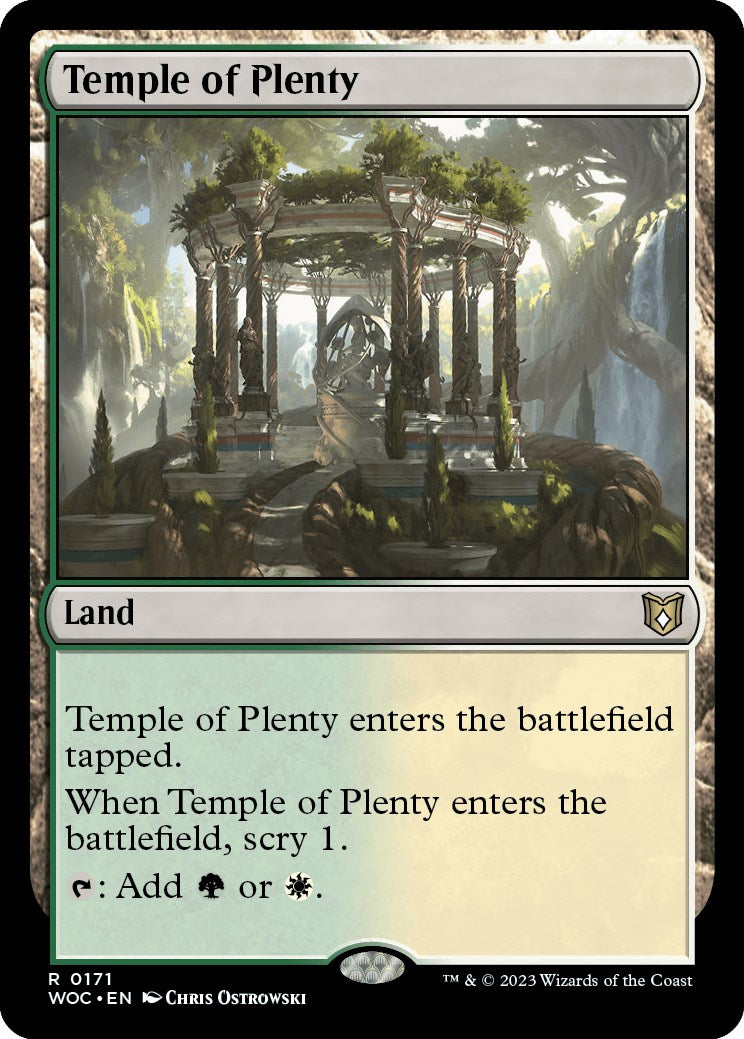 Temple of Plenty [Wilds of Eldraine Commander] | Chromatic Games