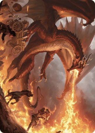 Realm-Scorcher Hellkite Art Card [Wilds of Eldraine Art Series] | Chromatic Games