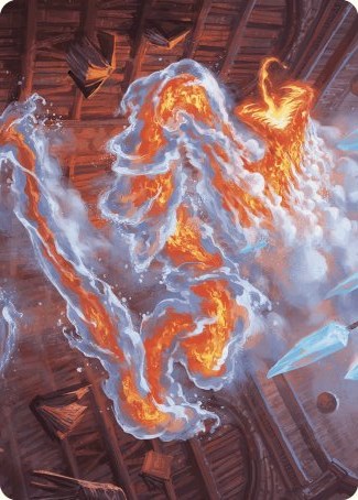 Scalding Viper Art Card [Wilds of Eldraine Art Series] | Chromatic Games