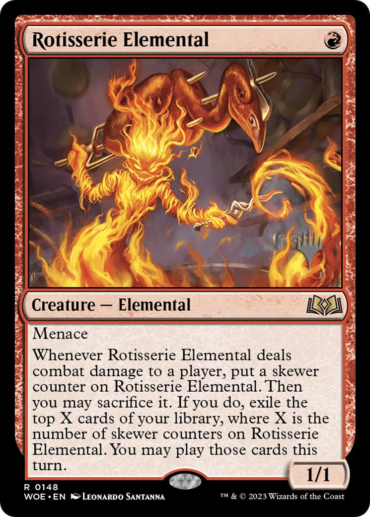 Rotisserie Elemental (Promo Pack) [Wilds of Eldraine Promos] | Chromatic Games