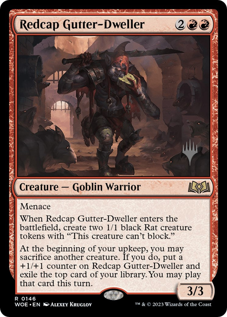 Redcap Gutter-Dweller (Promo Pack) [Wilds of Eldraine Promos] | Chromatic Games