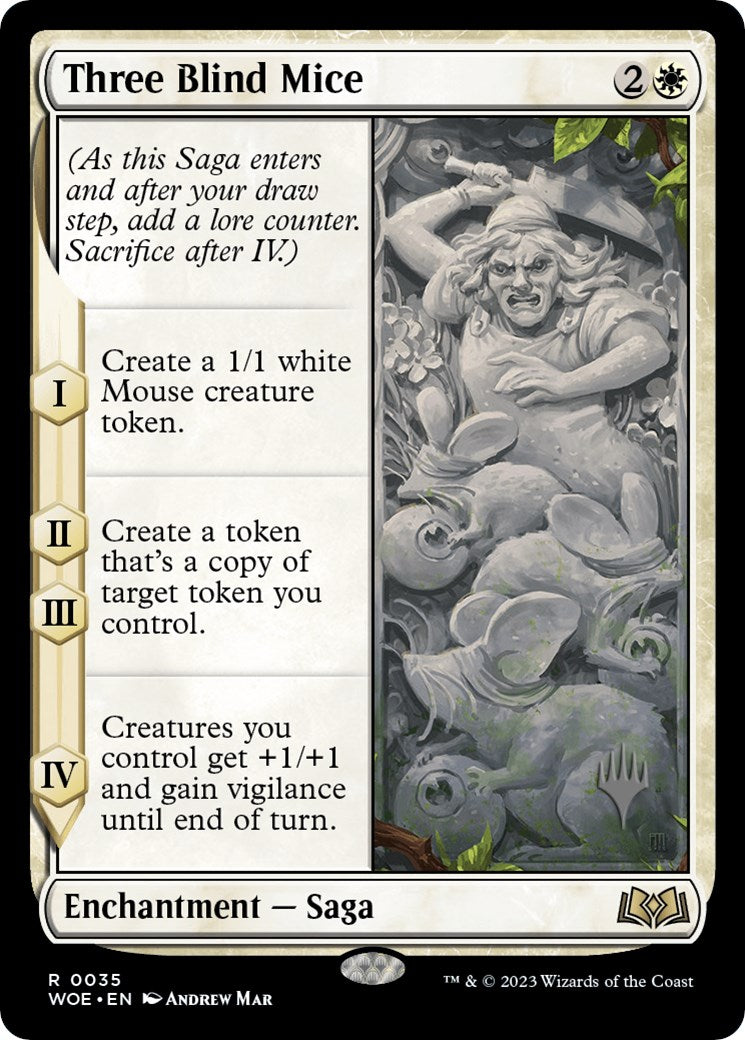 Three Blind Mice (Promo Pack) [Wilds of Eldraine Promos] | Chromatic Games