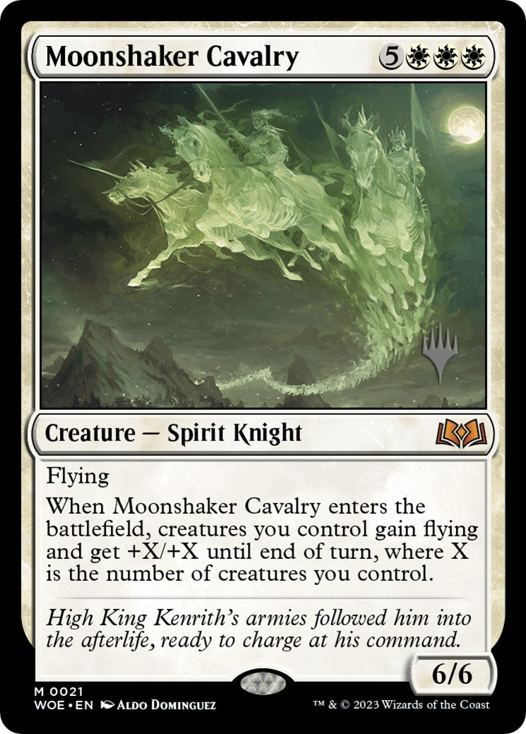 Moonshaker Cavalry (Promo Pack) [Wilds of Eldraine Promos] | Chromatic Games