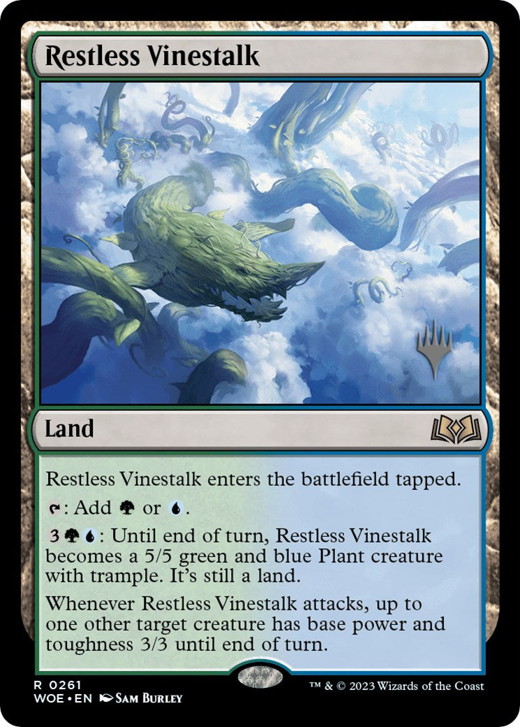 Restless Vinestalk (Promo Pack) [Wilds of Eldraine Promos] | Chromatic Games