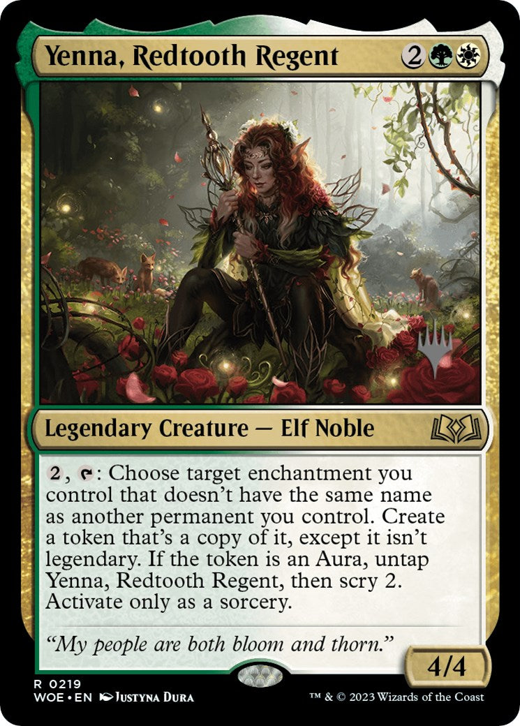 Yenna, Redtooth Regent (Promo Pack) [Wilds of Eldraine Promos] | Chromatic Games